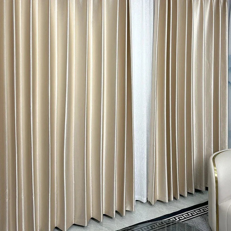 Cortina Blackout Acetinada com Ilhós Isolamento Térmico Lavielle