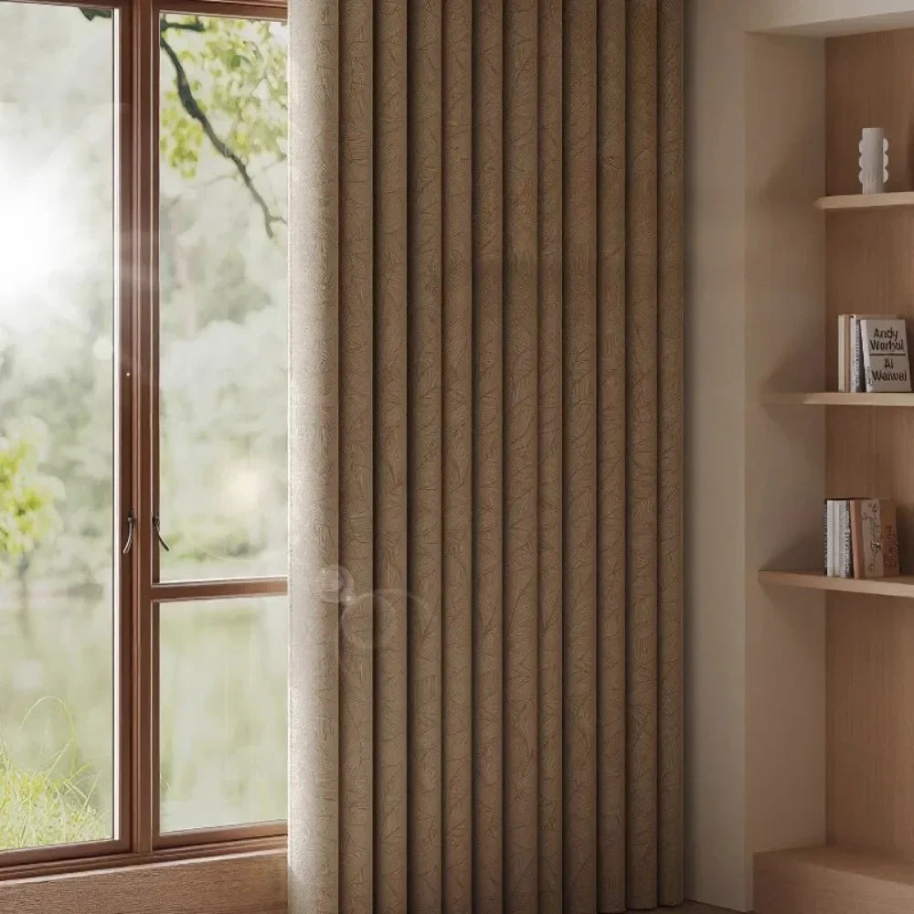 Cortina Chenille com Isolamento Térmico e Proteção Solar Lavielle
