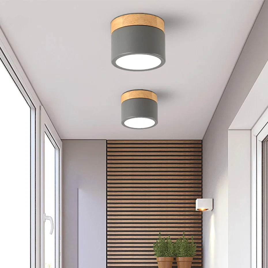Luminária de Teto Plafon Led Cinza