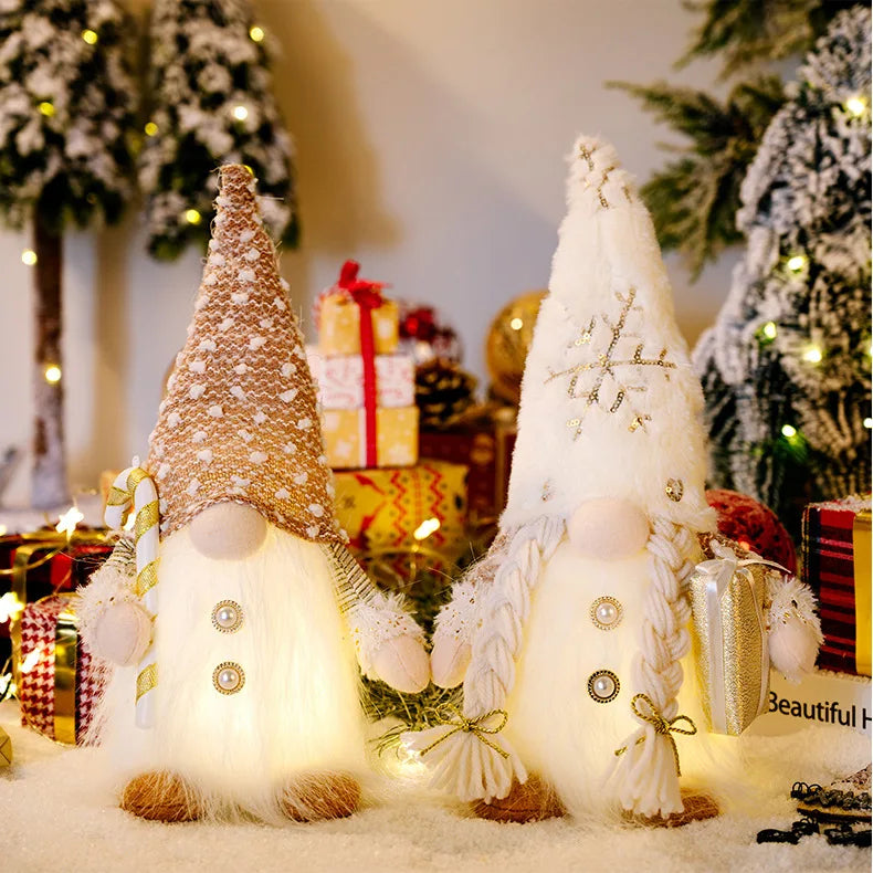 Decoração Natalina Elfos Luminosos Natal Decoração