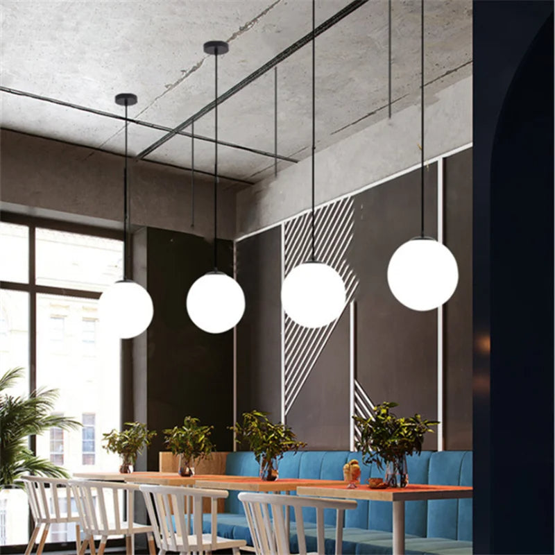 Pendente Luminária De Teto Globo Minimalista Led