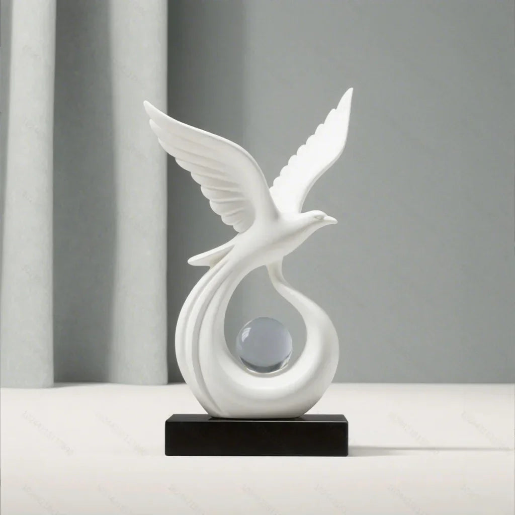 Escultura Decorativa Símbolo de Prosperidade em Resina Premium Lavielle