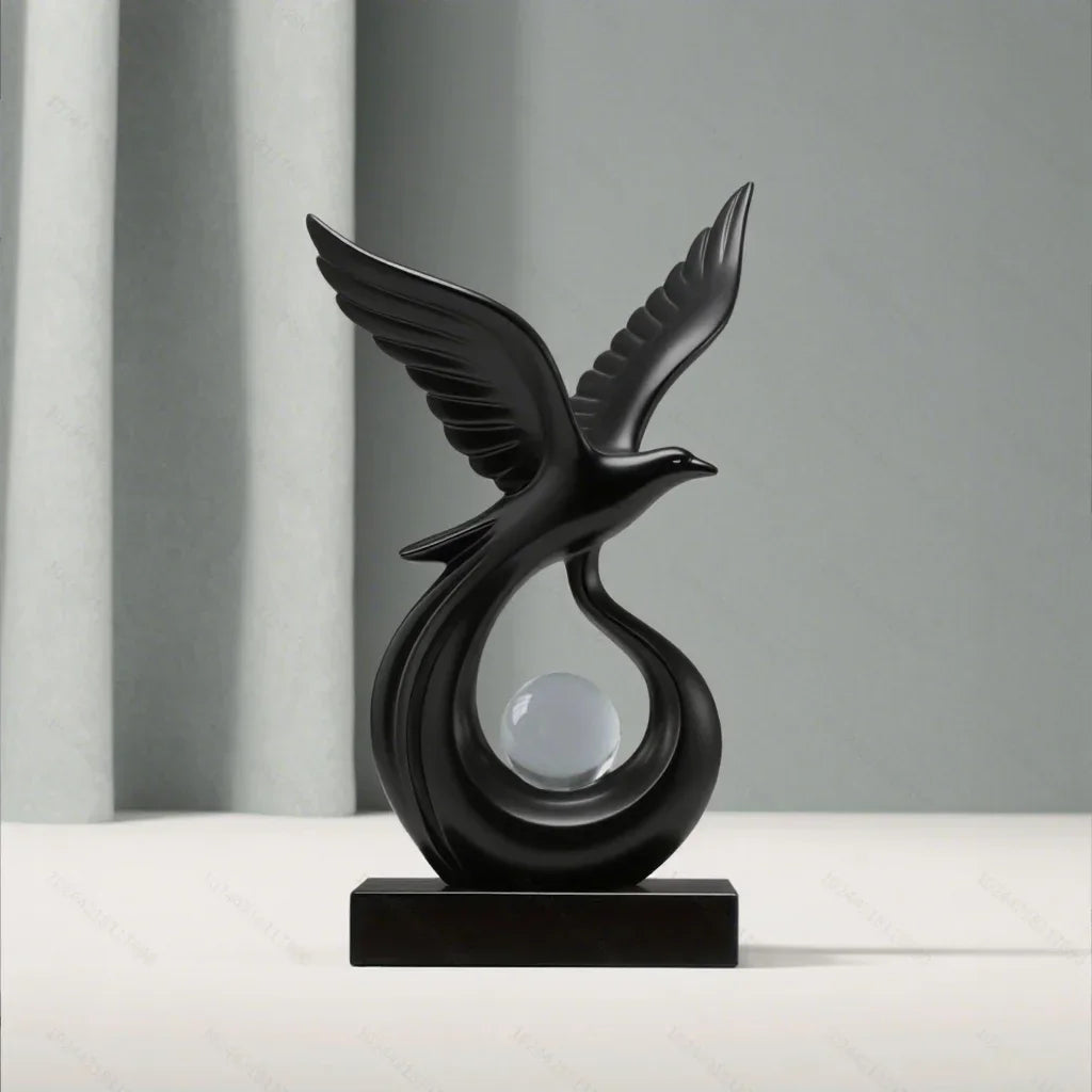 Escultura Decorativa Símbolo de Prosperidade em Resina Premium Lavielle