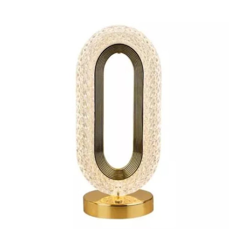 Luminária de Mesa Decorativa Oval