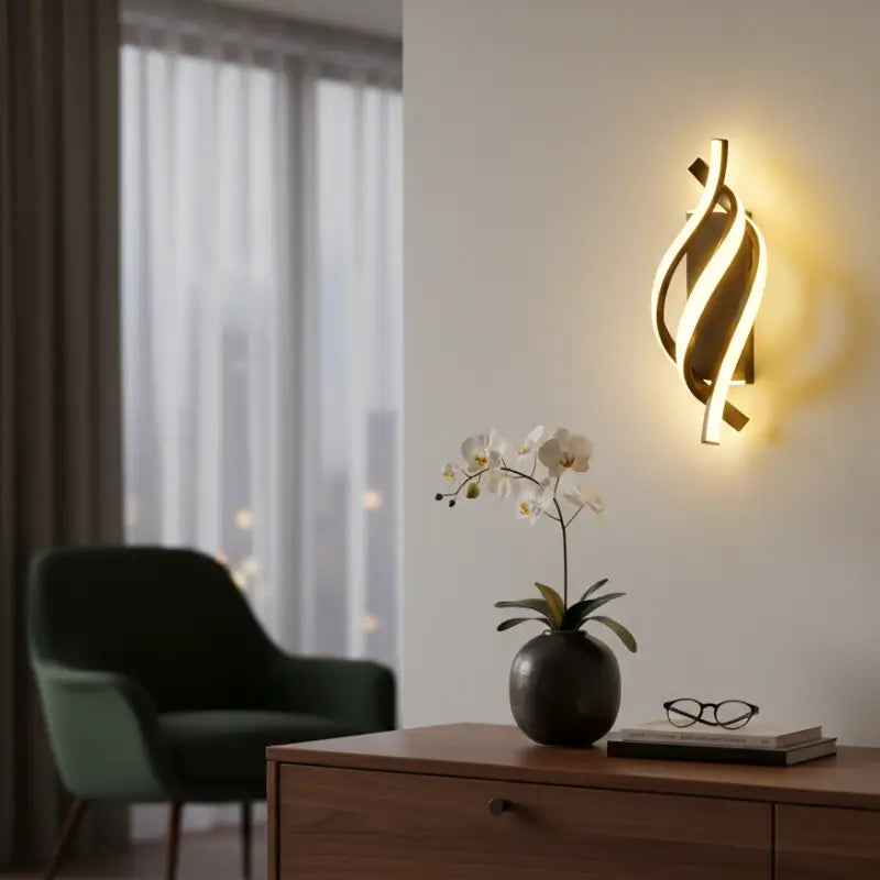 Arandela de Parede Led Espiral Moderna - Casas Gael