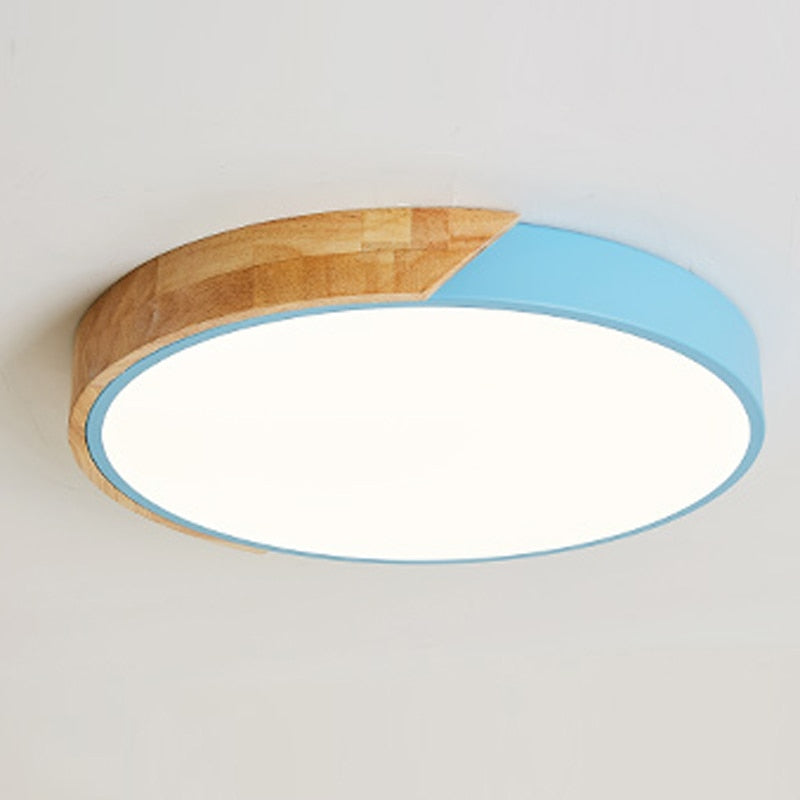 Luminária de Teto Plafon Redondo LED Estilo Nórdico