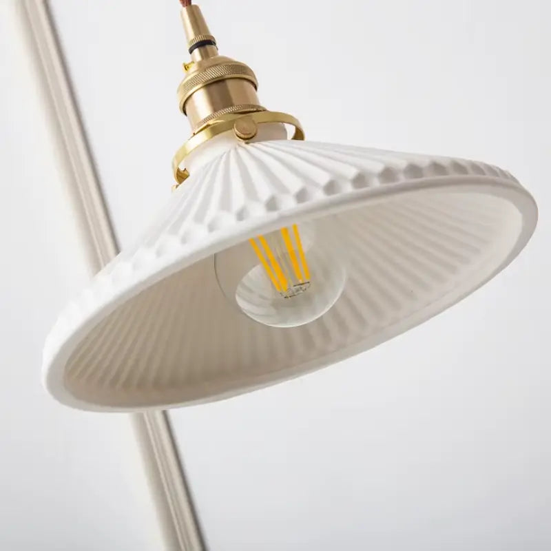 Luminária de Teto Retrô em Cerâmica Premium
