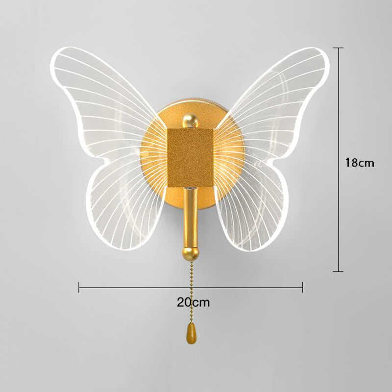 Luminária Pendente Borboleta Crystal Light