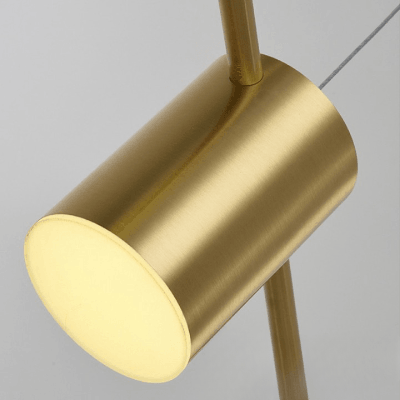 Lustre Para Sala de Jantar Moderno Montreal Dourado