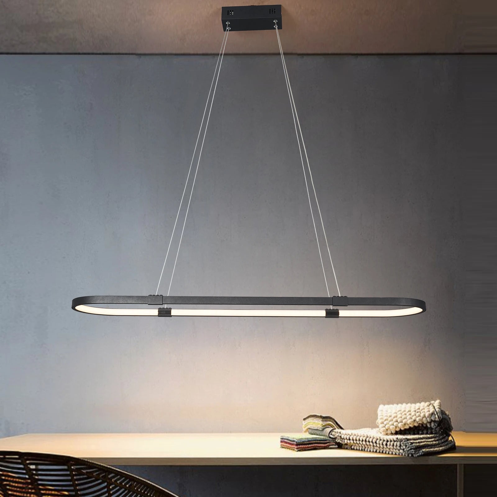 Lustre Pendente Moderno Vallbona com Controle Remoto