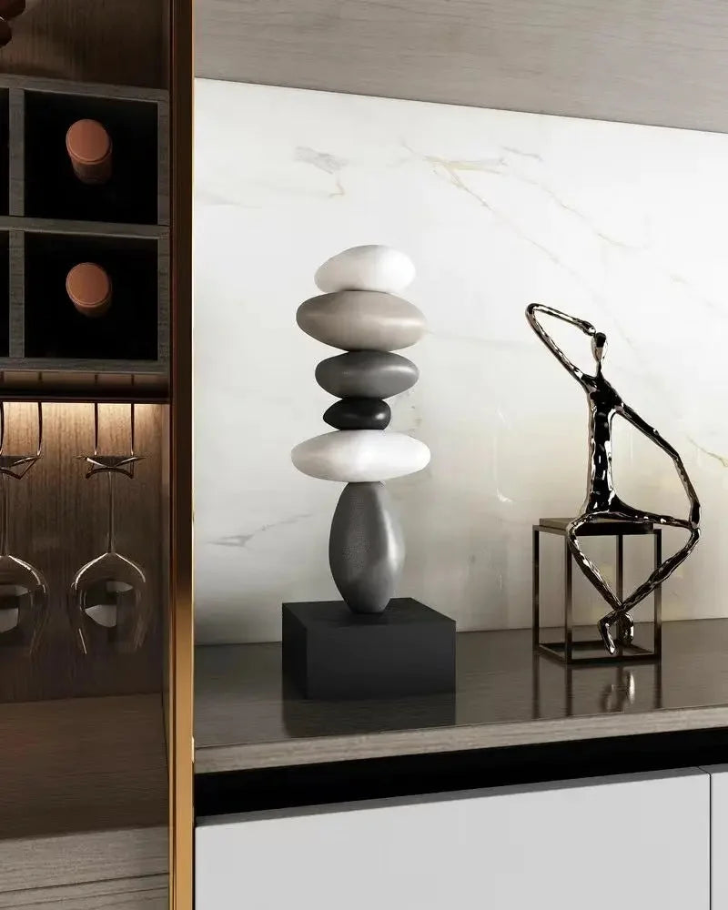 Miniaturas Decorativas em Resina para Escritório e Sala Estilo Moderno Lavielle