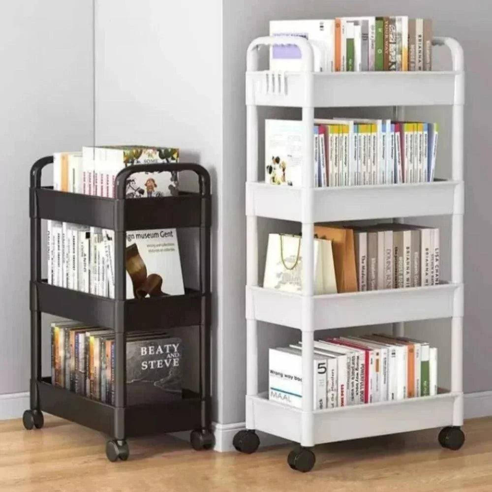 Organizador de Cozinha com Rodas Multiuso Preto ou Branco para Casa Lavielle