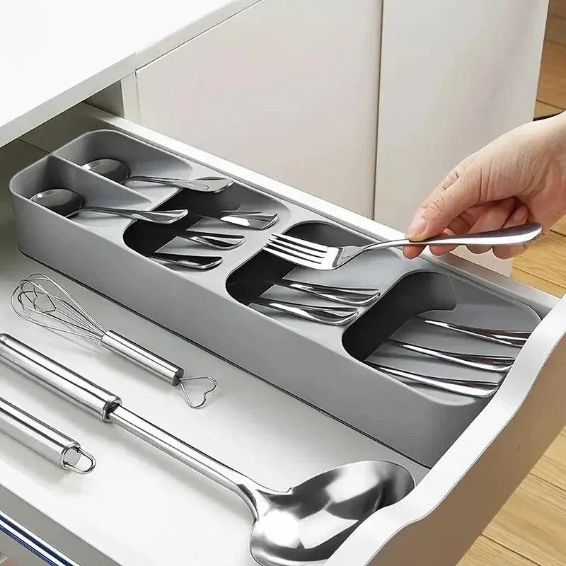 Organizador de Talheres com Compartimentos para Gaveta de Cozinha Lavielle