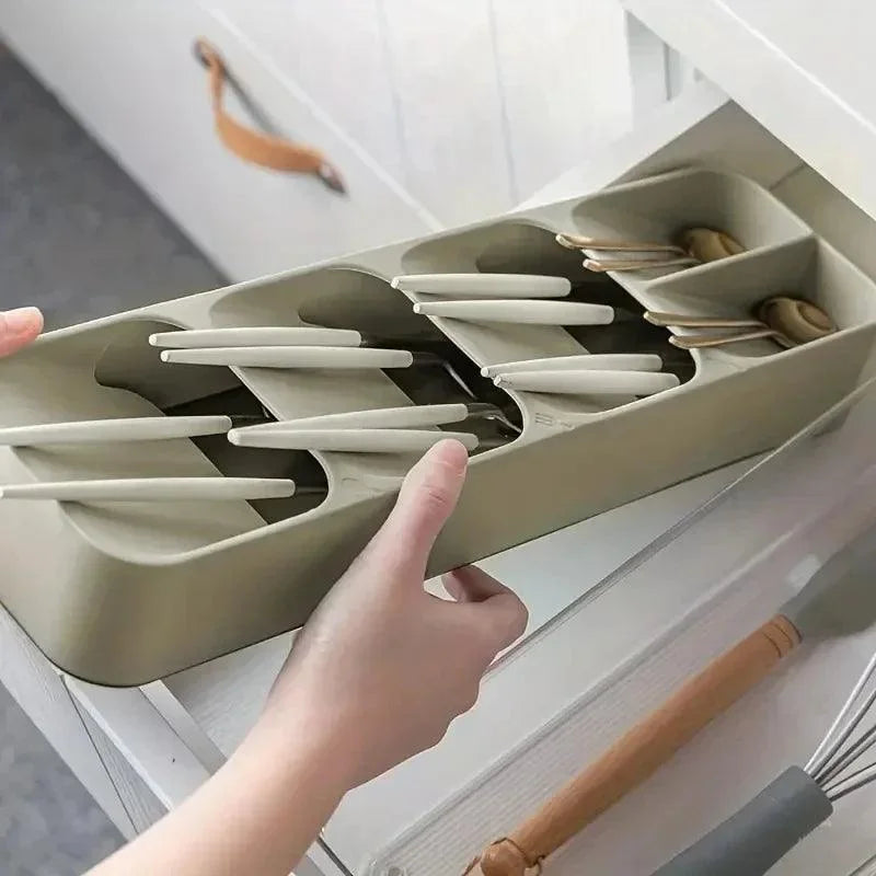 Organizador de Talheres com Compartimentos para Gaveta de Cozinha Lavielle