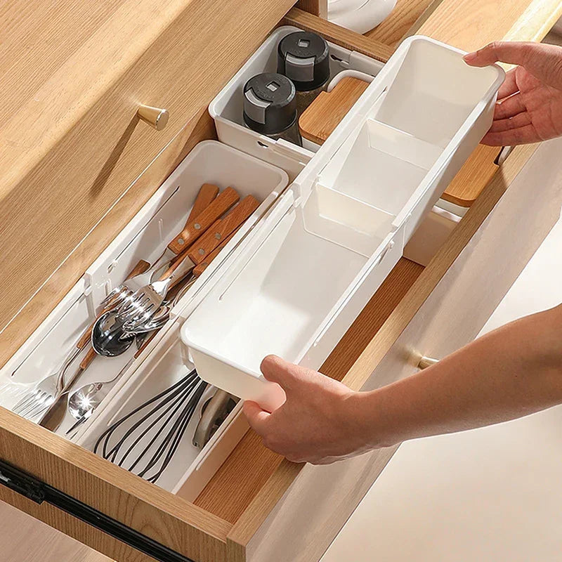 Organizador Multiuso Retrátil para Gaveta Cozinha e Escritório Lavielle