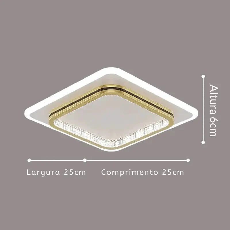 Luminária de Teto Moderna Sobrepor