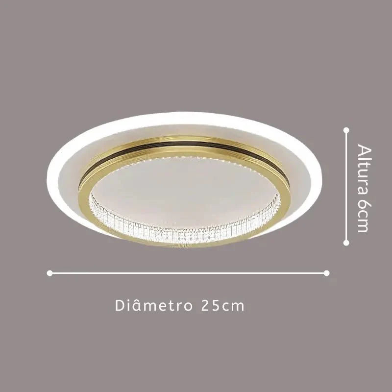Luminária de Teto Moderna Sobrepor