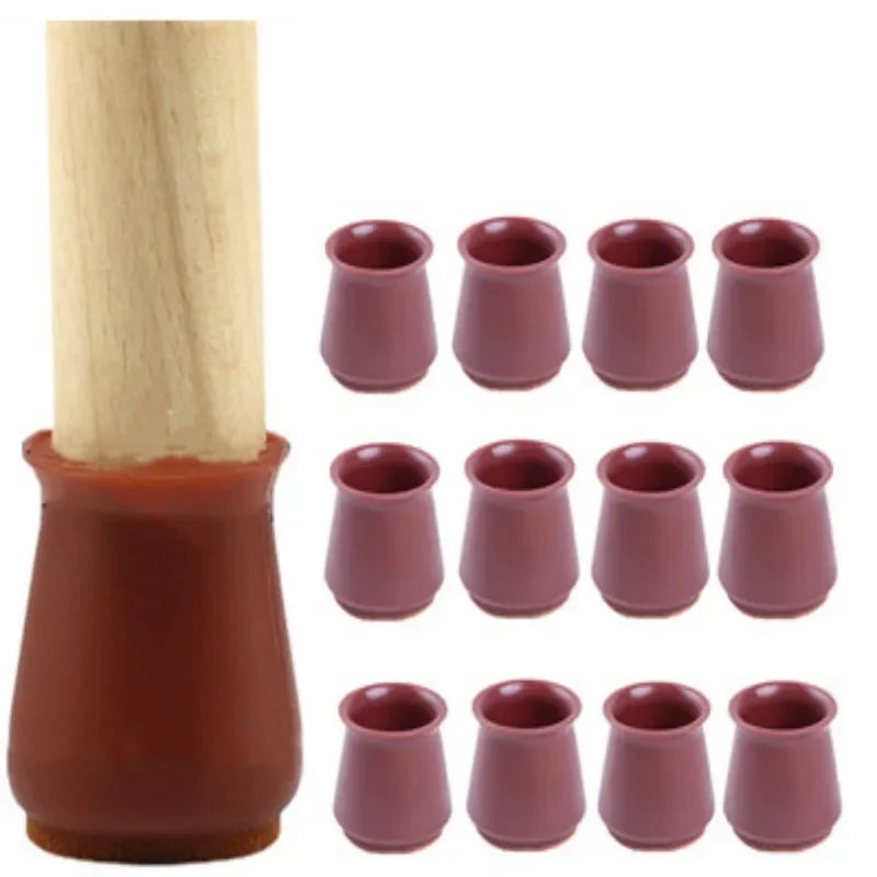 Protetor de Pés de Cadeira e Mesa em Silicone com Feltro Antiderrapante Lavielle