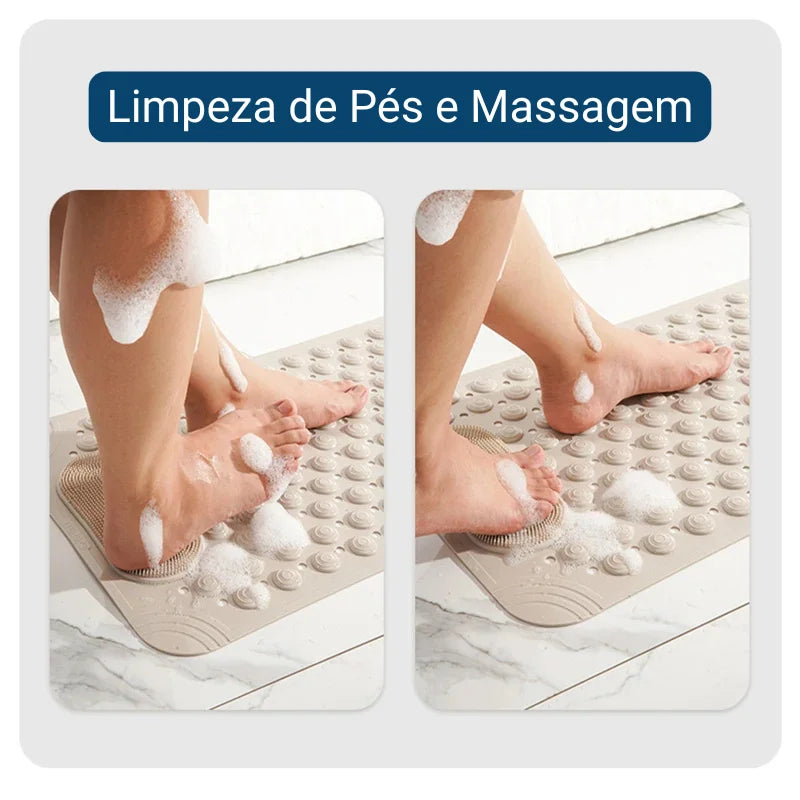 Tapete Antiderrapante com Massagem e Textura Soft para Banheiro Lavielle